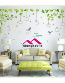 Stiker dinding elegant soft photo frame beautifull