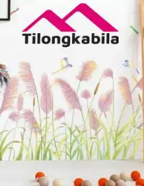 Stiker dinding pink red cute birds