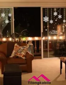 Stiker dinding christmas snowflake