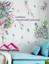 Stiker dinding plant and leaves