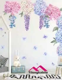 Stiker dinding purple lavender flower