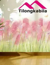 Stiker dinding ilalang grass