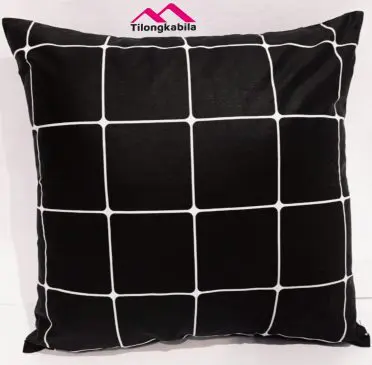 Sarung bantal sofa black and white edition 810 - Gambar 4