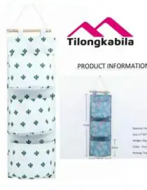 Rak pouch gantung putih