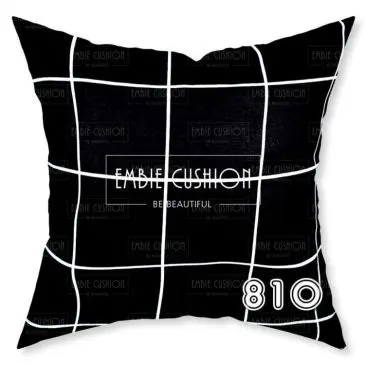Sarung bantal sofa black and white edition 810