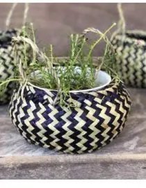 Cover pot purun chevron