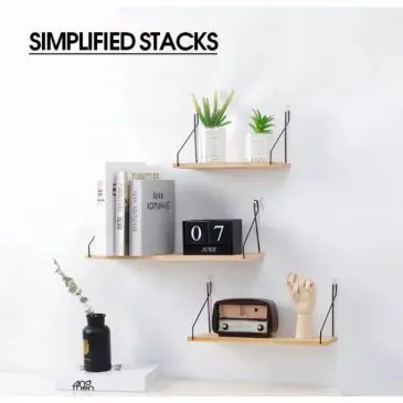 Rak dinding floating 20cm - Gambar 8