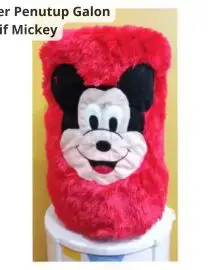 Sarung Cover Penutup Galon Air Tutup Atas Motif Mickey Bulu Rasfur