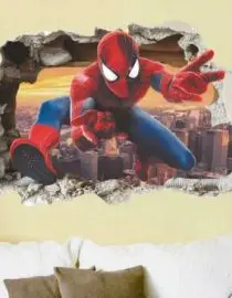 Stiker dinding spiderman cartoon