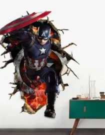 Stiker dinding captain america