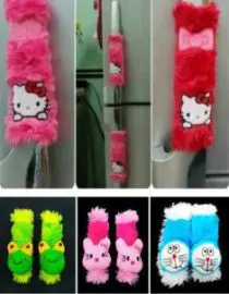Cover Handle Pegangan Pintu Kulkas Rasfur Motif Keroppi 1 Pasang