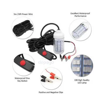 Lampu Mancing Bawah Air Hijau