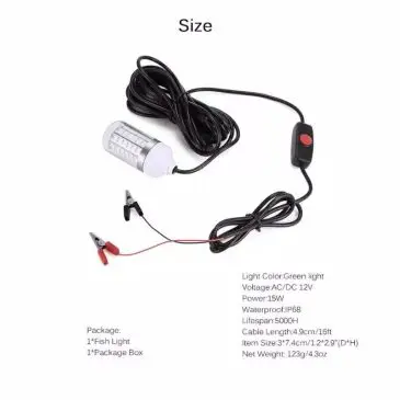 Lampu Mancing Bawah Air Hijau - Gambar 8