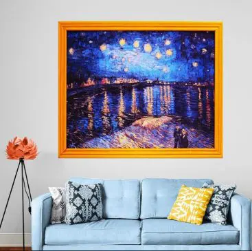 Lukisan kanvas modern van gogh starry night