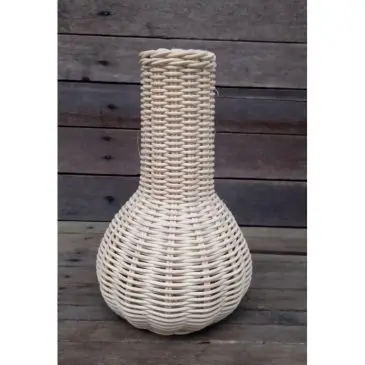 Vas bunga rotan botol jin