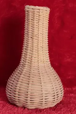 Vas bunga rotan botol jin - Gambar 4