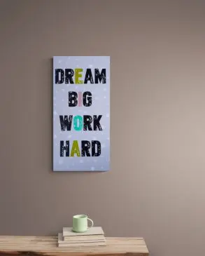 Hiasan dinding dream big