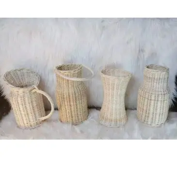 Vas bunga rotan botol jin - Gambar 5