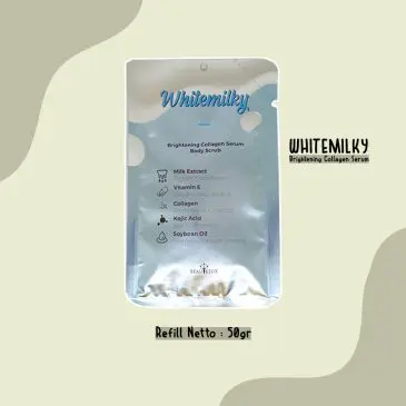 Body Scrub gluta whitemilky refill 50gr