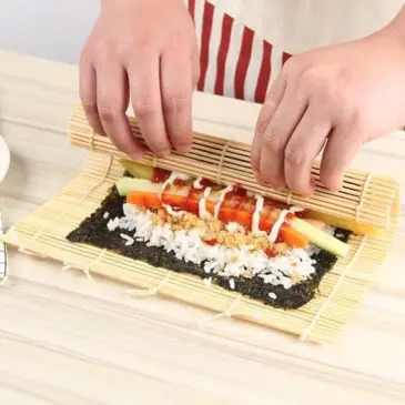 Alat Penggulung Sushi dan Kimbap Bamboo Food Grade