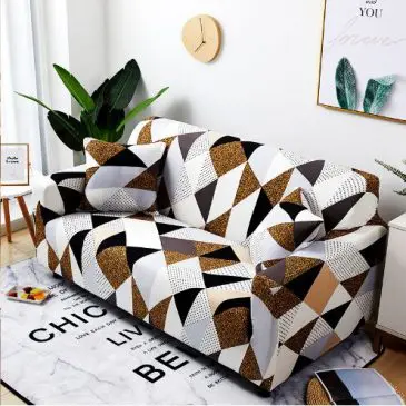 Cover sofa 3 seater Triangle coklat