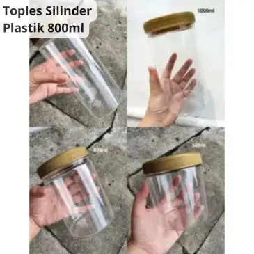 Toples silinder Plastik 800ML