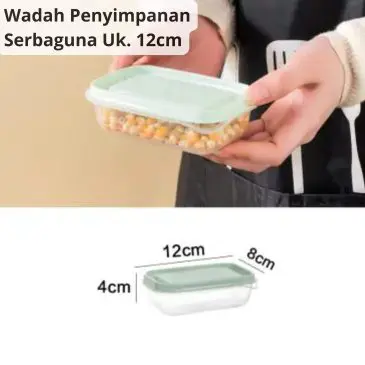 Wadah Tempat Penyimpanan Serbaguna Bahan Plastik Uk. 12x8x4cm