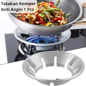 Dudukan Tatakan Kompor Anti Angin Aluminium Anti Karat 1pcs