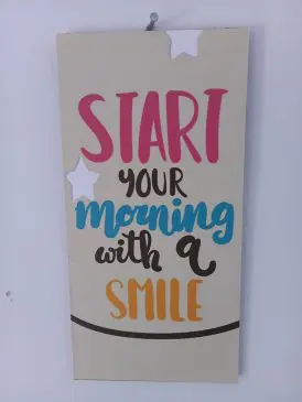 Hiasan dinding start your morning - Gambar 2