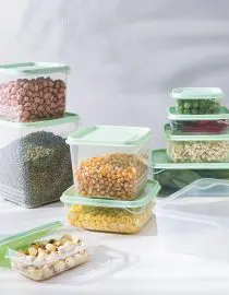 Wadah Tempat Penyimpanan Serbaguna Bahan Plastik Uk. 13.6x13.6x14.5cm