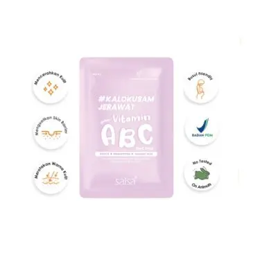 Mask Sheet Salsa Vitamin ABC Pink