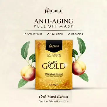 Masker Lumpur Komedo Naturgo Hanasui Sachet Gold