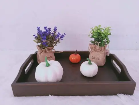 Nampan kayu melengkung