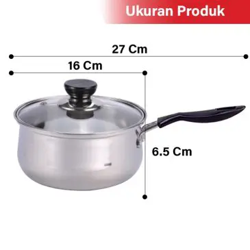 Panci Sop Stainless 16cm - Gambar 3