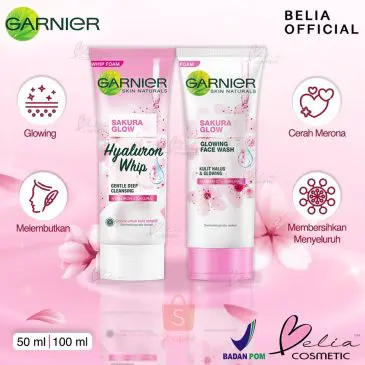 Sakura glow Garnier Face Wash 50ml - Gambar 2