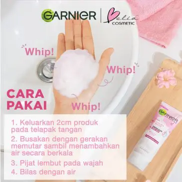 Sakura glow Garnier Face Wash 50ml - Gambar 3