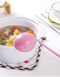 Sendok Centong Kuah 2in1 + Saringan Bahan ABS Jerami Food Grade