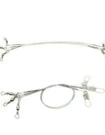 Wire leader silver 25cm