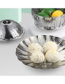 Tatakan Alas Kukus Flexible Bisa Dilipat Stainless Steel