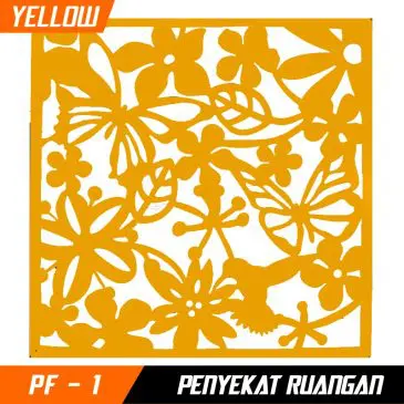 Pembatas ruangan ada ring pengait kuning kupu-kupu - Gambar 2
