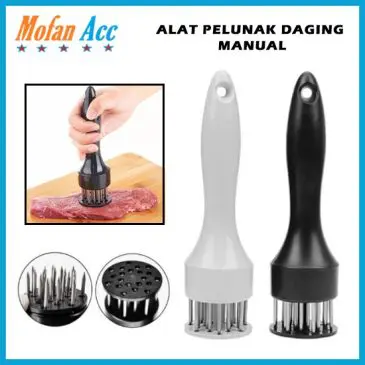 Alat Pelunak Pencacah dan Pelembut Daging Manual Dengan 24 Jarum Stainless Steel