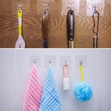 Gantungan Tempel Dinding Keramik Magic Hook Kait Bening - Gambar 3