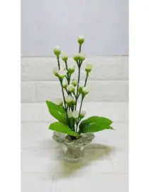 Hiasan miniatur bunga kacang white