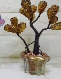 Hiasan miniatur futuristik nebula coklat kapas