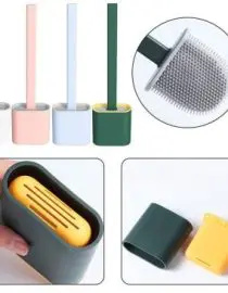 Sikat Toilet Silikon Fleksibel + Tatakan