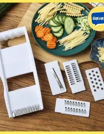 Parutan Pemotong Sayur dan Buah Dengan 4 Jenis Pisau Slice