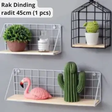 Rak Dinding Radit Multifungsi Uk. 45cm