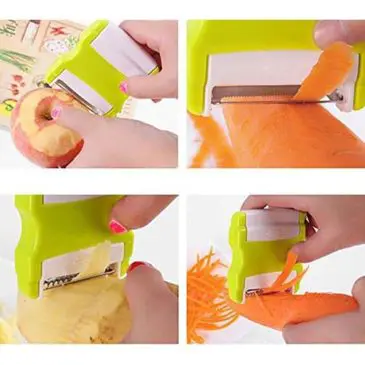 Peeler Alat Pengupas Buah Lipat 2 Sisi Pisau - Gambar 3