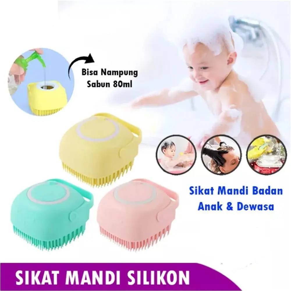 Sikat Mandi Silikon Dispenser