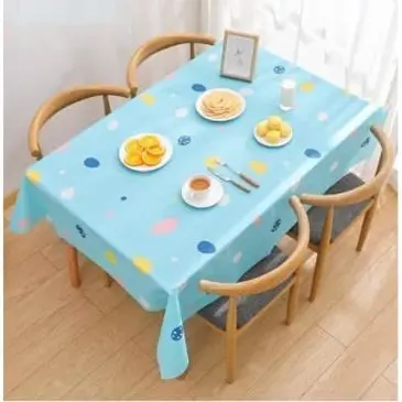 Taplak meja nordik polka biru